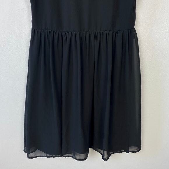 Pins and Needles Empire Waist Dress Black Babydoll Little Black Dress Medium - Picture 8 of 8